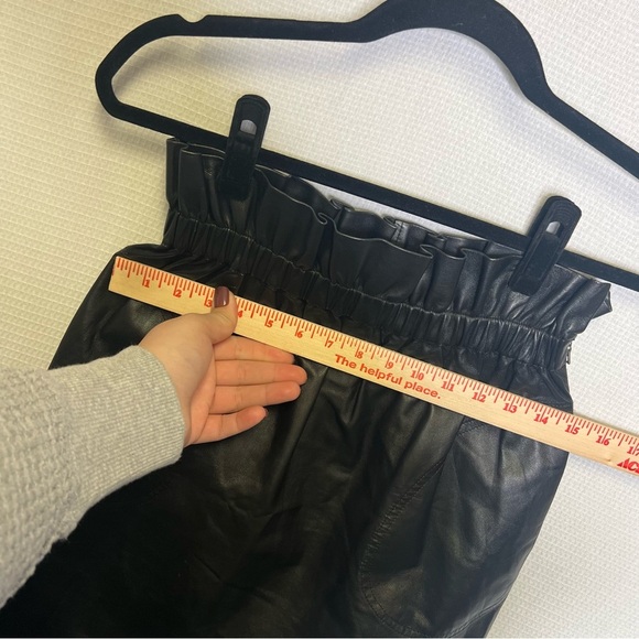 Adam Lippes | Black Leather‎ Skirt 2 Woman's Capsule Lambskin - Picture 7 of 8